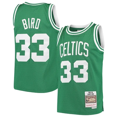 Youth Mitchell & Ness Larry Bird Kelly Green Boston Celtics Hardwood Classics Swingman Throwback Jersey