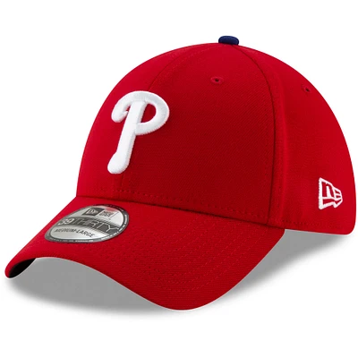 Men's New Era Red Philadelphia Phillies Game Team Classic 39THIRTY Flex Hat