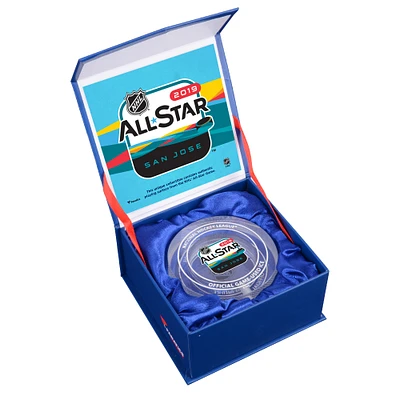 2019 NHL All-Star Game Crystal Puck - Filled with Ice From The 2019 NHL All-Star Game