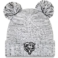 Women's New Era Gray Chicago Bears Duel Pom Cuffed Knit Hat