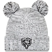Women's New Era Gray Chicago Bears Duel Pom Cuffed Knit Hat