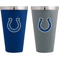 Indianapolis Colts Team Color 2-Pack 16oz. Pint Glass Set