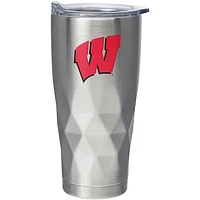 Wisconsin Badgers 22oz. Diamond Bottom Stainless Steel Tumbler