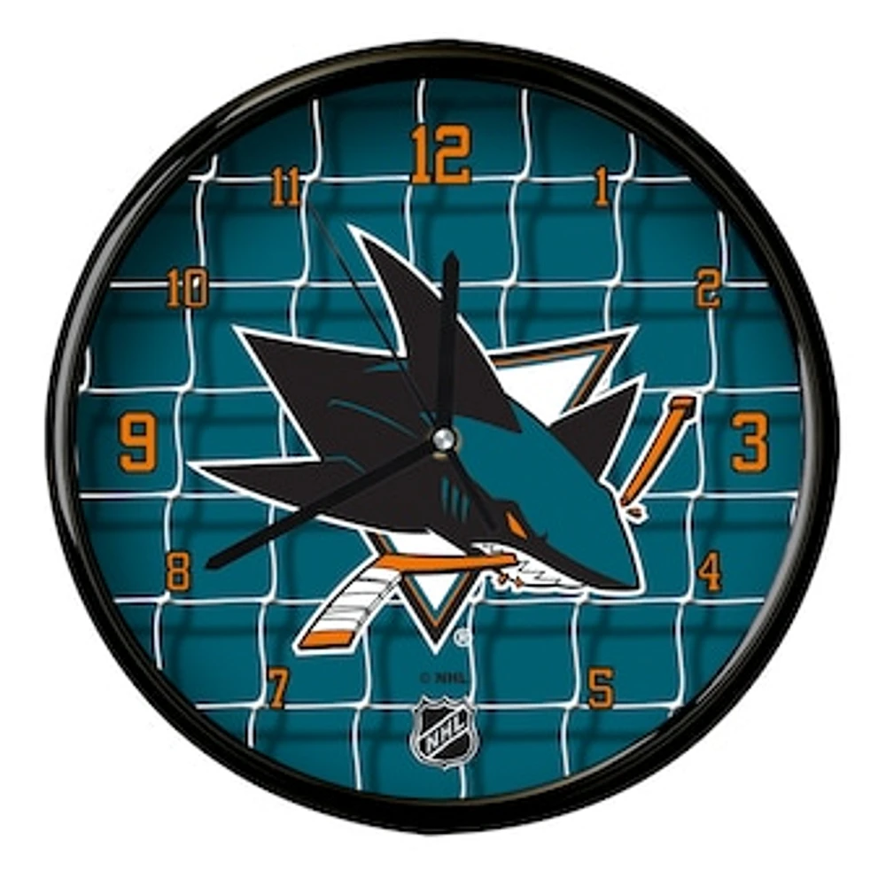 San Jose Sharks 12'' Team Net Clock