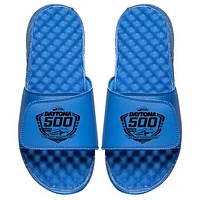 Men's ISlide Royal NASCAR 2019 Daytona 500 Black Logo Slide Sandals