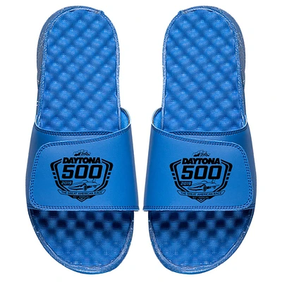 Men's ISlide Royal NASCAR 2019 Daytona 500 Black Logo Slide Sandals