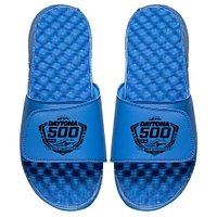 Men's ISlide Royal NASCAR 2019 Daytona 500 Black Logo Slide Sandals
