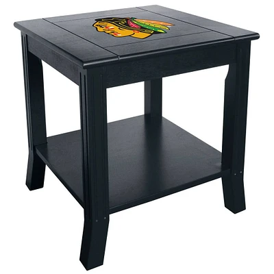 Black Chicago Blackhawks Side Table