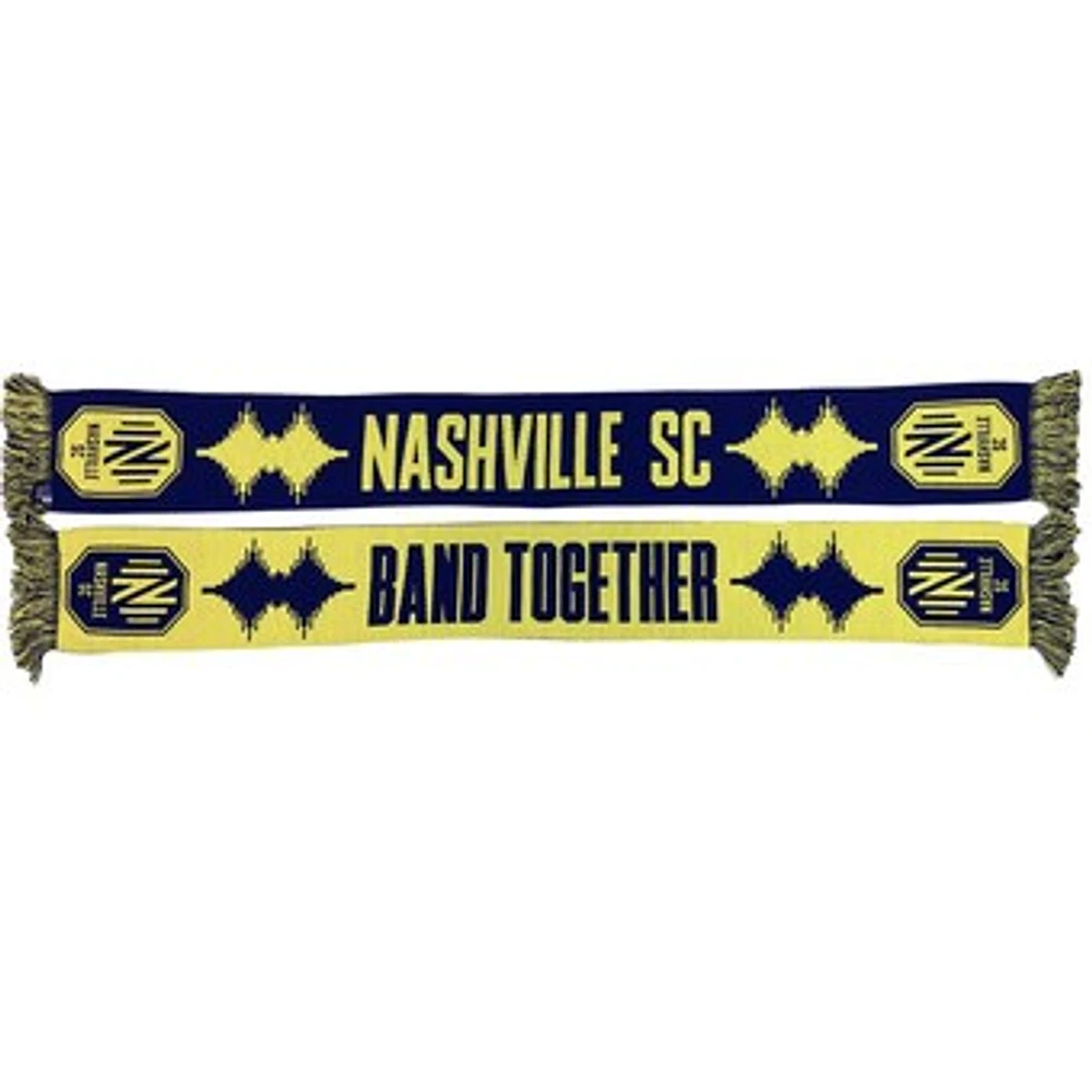 Men's Navy/Yellow Nashville SC Soundwave HD Knit Scarf