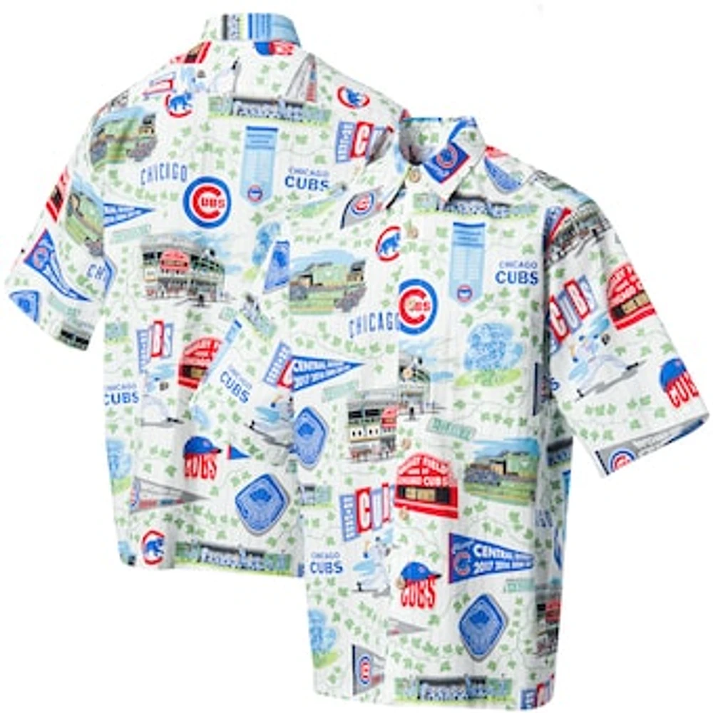 Chicago Cubs Reyn Spooner Scenic Button-Up Shirt - White