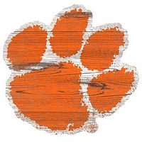Clemson Tigers Distressed Logo Cutout Sign