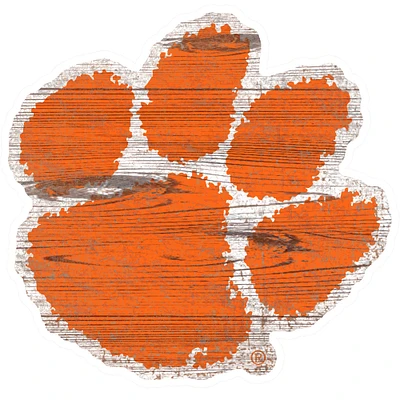 Clemson Tigers Distressed Logo Cutout Sign