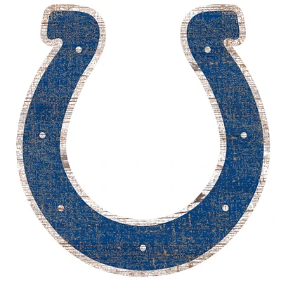 Indianapolis Colts Distressed Logo Cutout Sign