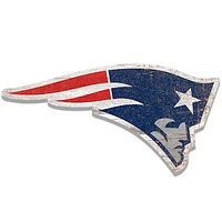 New England Patriots Distressed Logo Cutout Sign