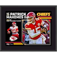 Patrick Mahomes Kansas City Chiefs 2018 NFL MVP 10.5" x 13" Sublimated Plaque