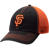 Men's '47 Black San Francisco Giants Trawler Clean Up Trucker Hat