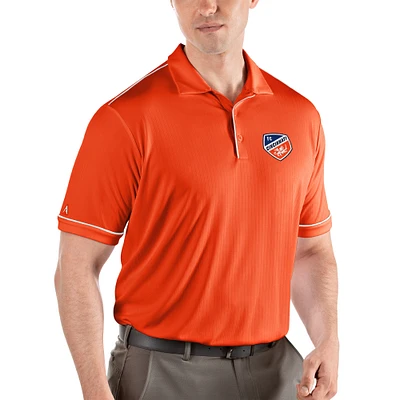 FC Cincinnati Antigua Salute Polo - Orange/White