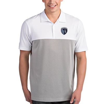 Sporting Kansas City Antigua Venture Polo - White/Steel