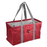 Louisville Cardinals Crosshatch Picnic Caddy Tote Bag