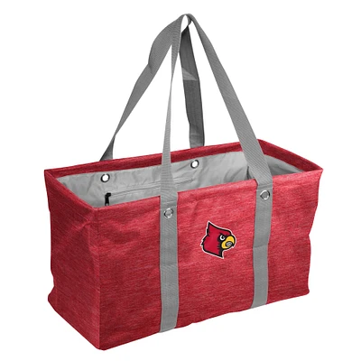 Louisville Cardinals Crosshatch Picnic Caddy Tote Bag