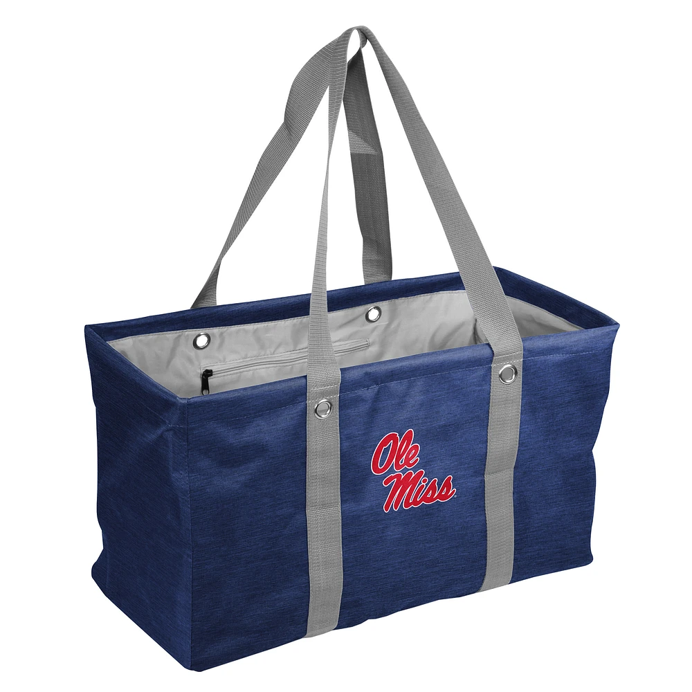 Ole Miss Rebels Crosshatch Picnic Caddy Tote Bag