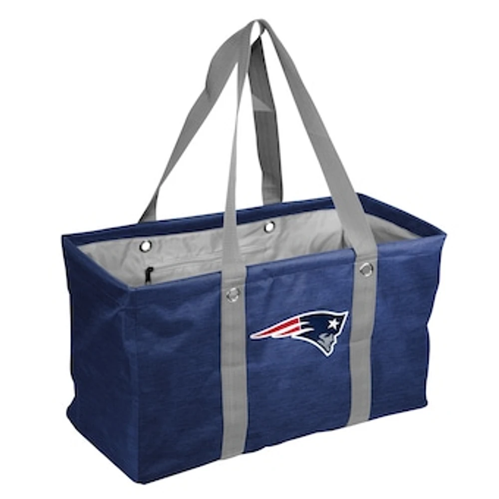 New England Patriots Crosshatch Picnic Caddy Tote Bag