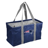 New England Patriots Crosshatch Picnic Caddy Tote Bag