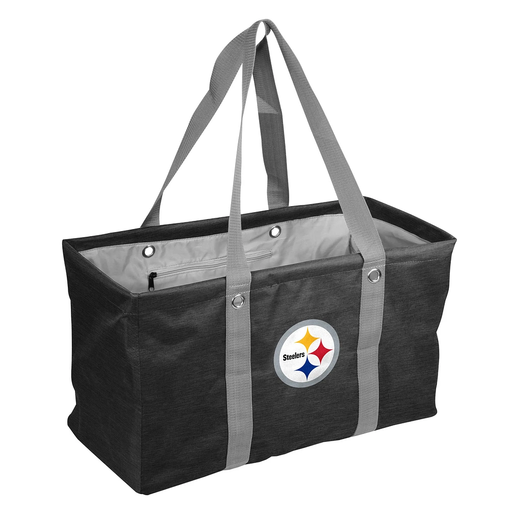 Pittsburgh Steelers Crosshatch Picnic Caddy Tote Bag