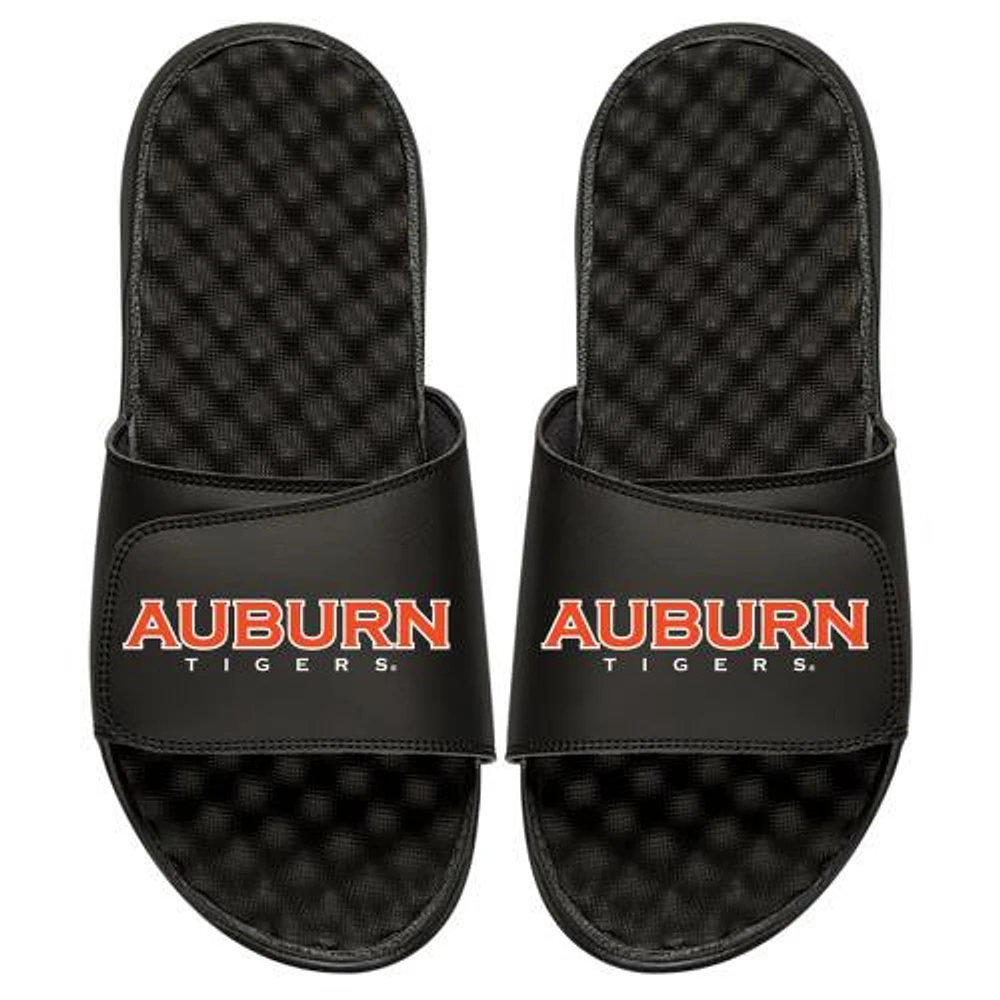 Men's ISlide Black Auburn Tigers Wordmark Slide Sandals