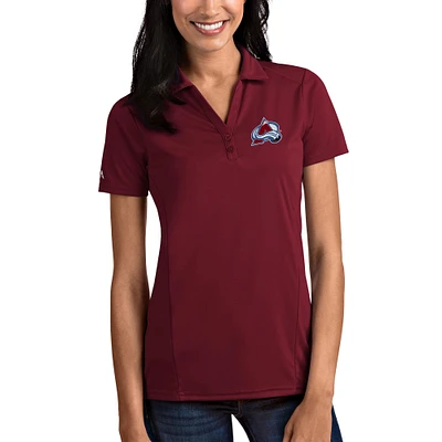 Women's Antigua Burgundy Colorado Avalanche Tribute Polo