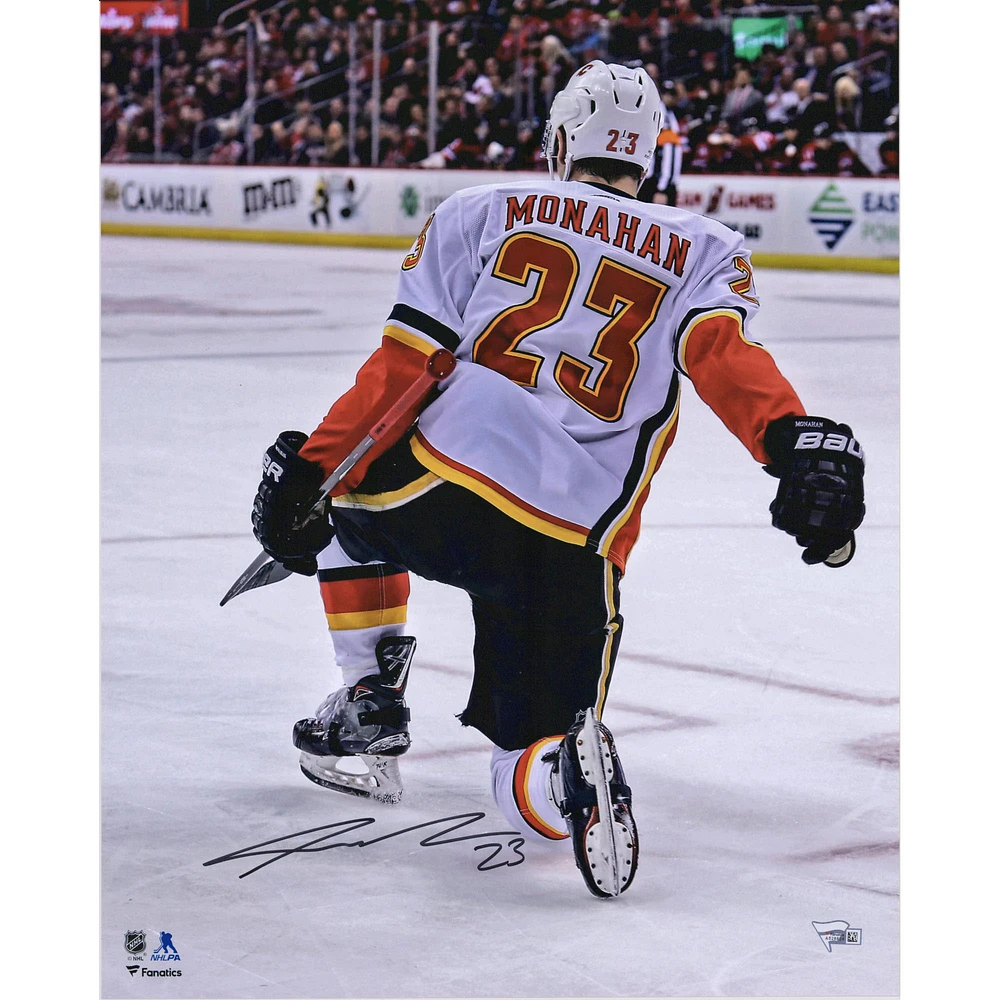 Sean Monahan Calgary Flames Autographed 16" x 20" Goal Celebration Photograph