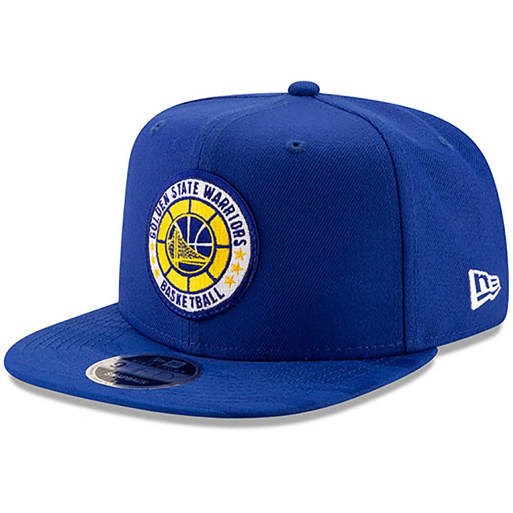 Men's New Era Royal Golden State Warriors 2018 Tip Off Series High Crown 9FIFTY - Adjustable Hat