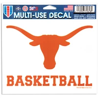 WinCraft Texas Longhorns 5" x 6" Perfect Cut Basketball Decal