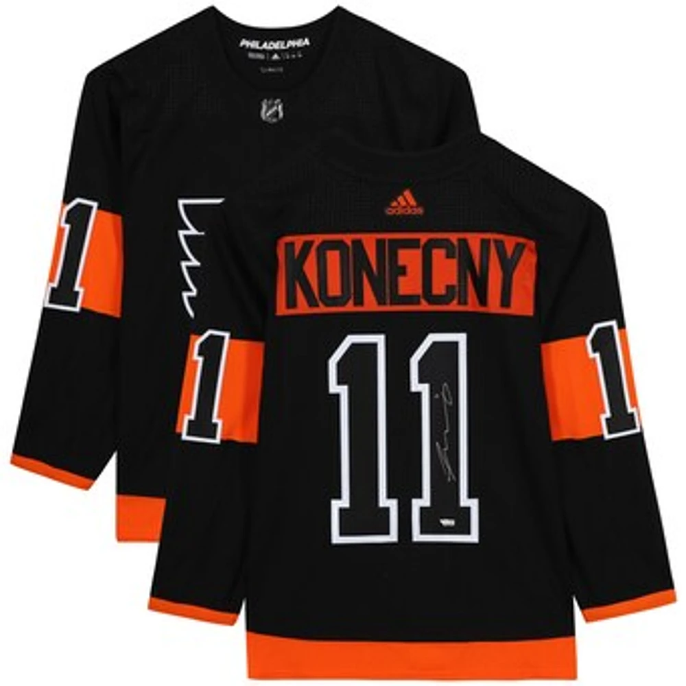 Travis Konecny Philadelphia Flyers Autographed Adidas Authentic Jersey
