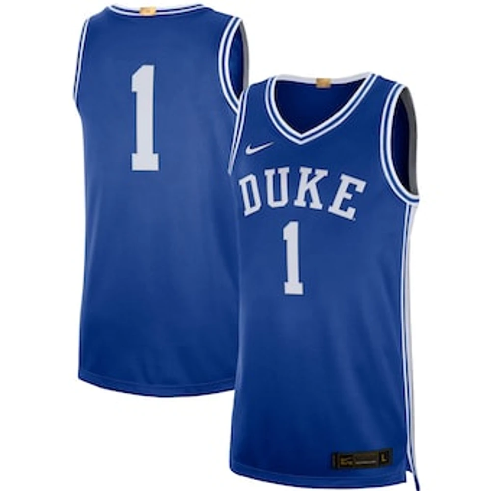 Men's Nike #1 Royal Duke Blue Devils Limited Basketball Jersey