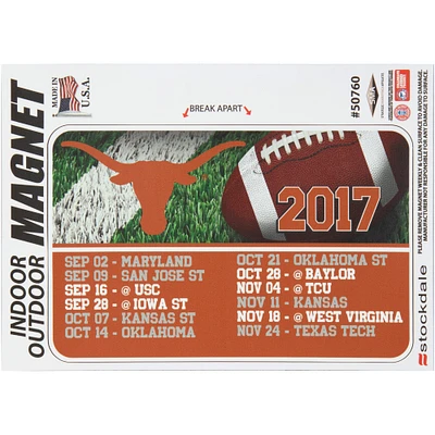 Texas Longhorns 2017 Team Schedule Magnet