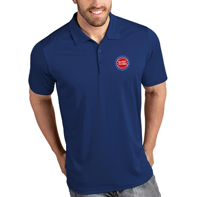 Men's Antigua Royal Detroit Pistons Tribute Polo