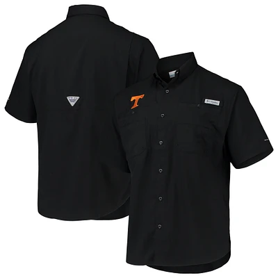 Men's Columbia Black Tennessee Volunteers PFG Tamiami Omni-Shade Button-Down Shirt