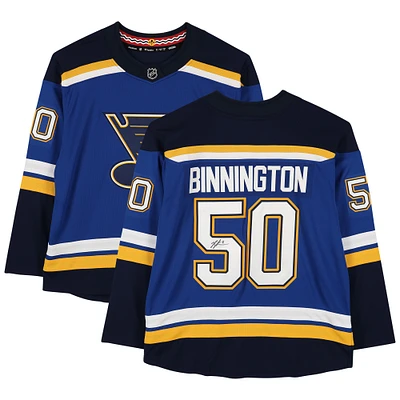 Jordan Binnington St. Louis Blues Autographed Fanatics Breakaway Jersey