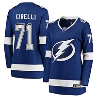 Women's Anthony Cirelli Fanatics Blue Tampa Bay Lightning Home Breakaway Player Jersey