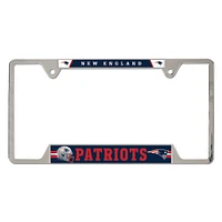 WinCraft New England Patriots Chrome Plated Metal License Plate Frame