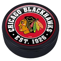 Chicago Blackhawks Domed Team Established Puck