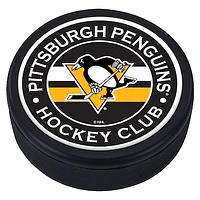 Pittsburgh Penguins Domed Team Stripe Puck