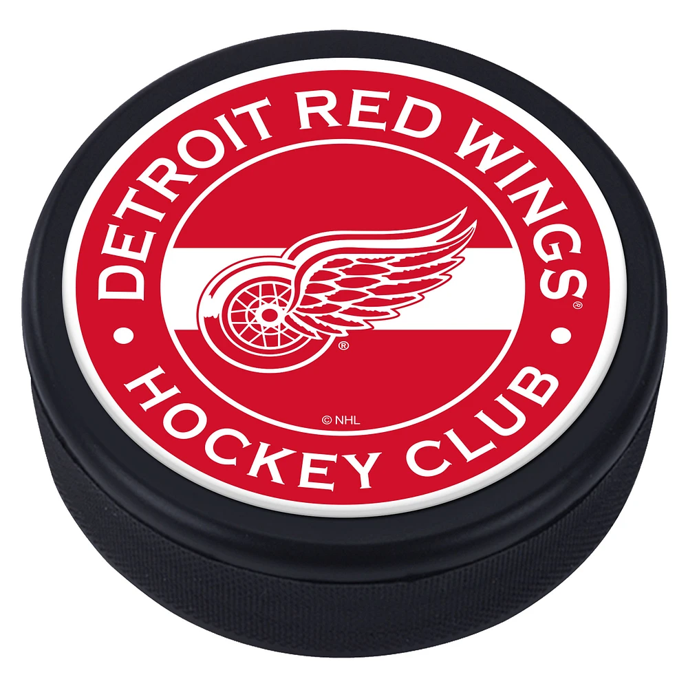 Detroit Red Wings Domed Team Stripe Puck