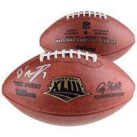 Ben Roethlisberger Pittsburgh Steelers Autographed Super Bowl XLIII Football - Signed on Logo Panel
