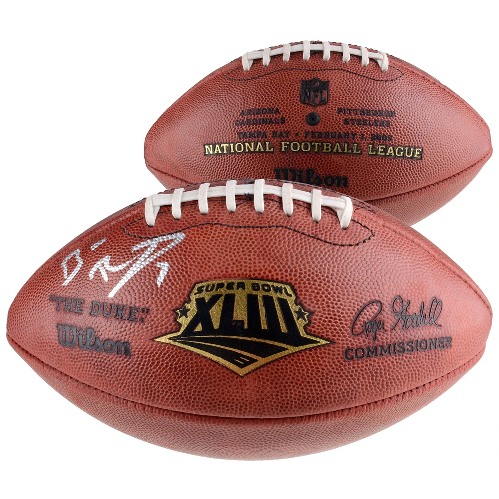 Ben Roethlisberger Pittsburgh Steelers Autographed Super Bowl XLIII Football - Signed on Logo Panel