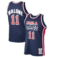 Men's Mitchell & Ness Karl Malone Navy USA Basketball 1992 Dream Team Authentic Jersey