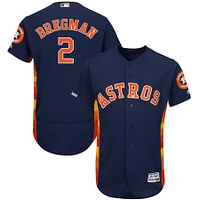 Men's Majestic Alex Bregman Navy Houston Astros Alternate Flex Base Authentic Collection Player Jersey