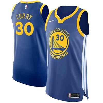 Men's Nike Stephen Curry Royal Golden State Warriors Authentic - Jersey - Icon Edition