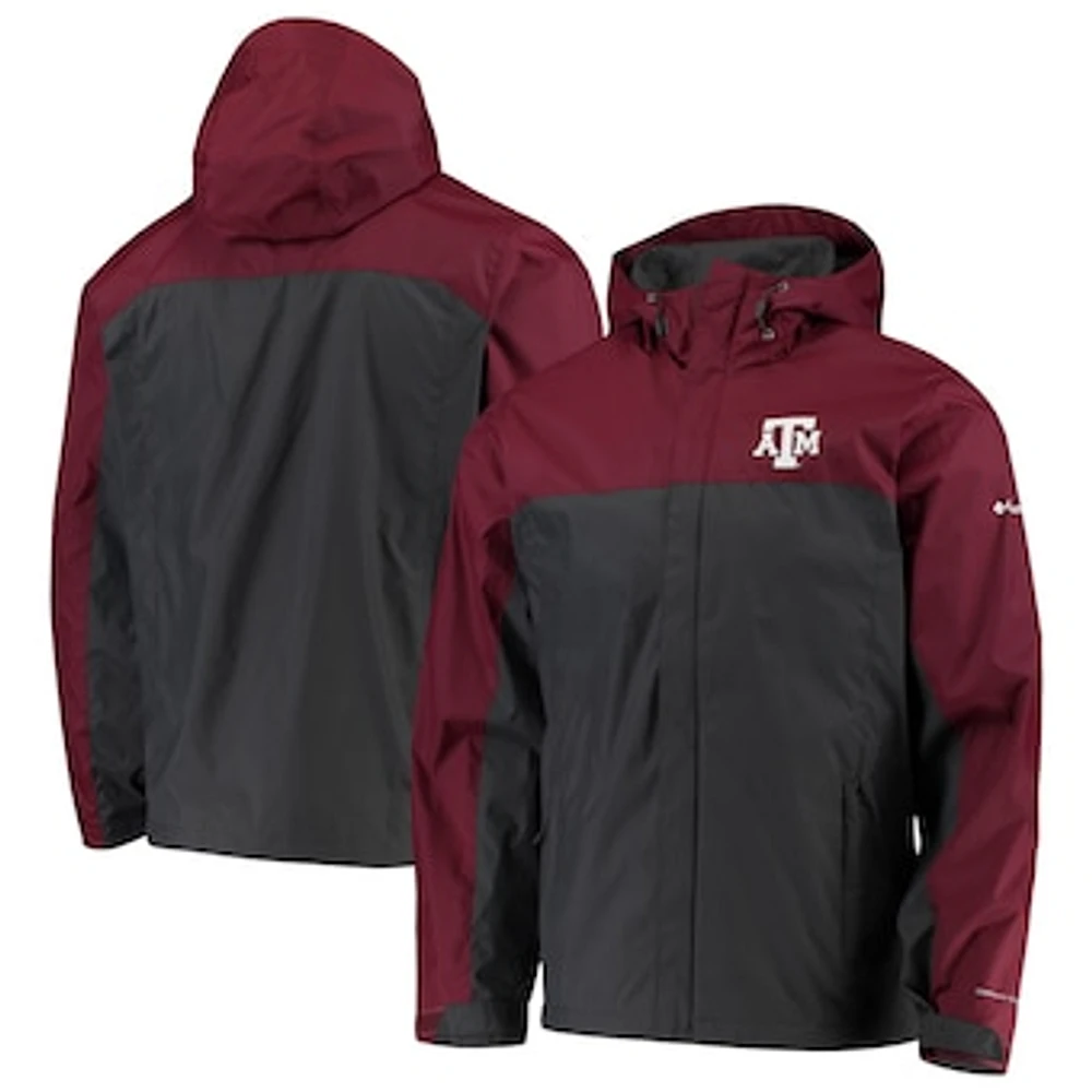 Men's Columbia Maroon/Gray Texas A&M Aggies Glennaker Storm Full-Zip Jacket